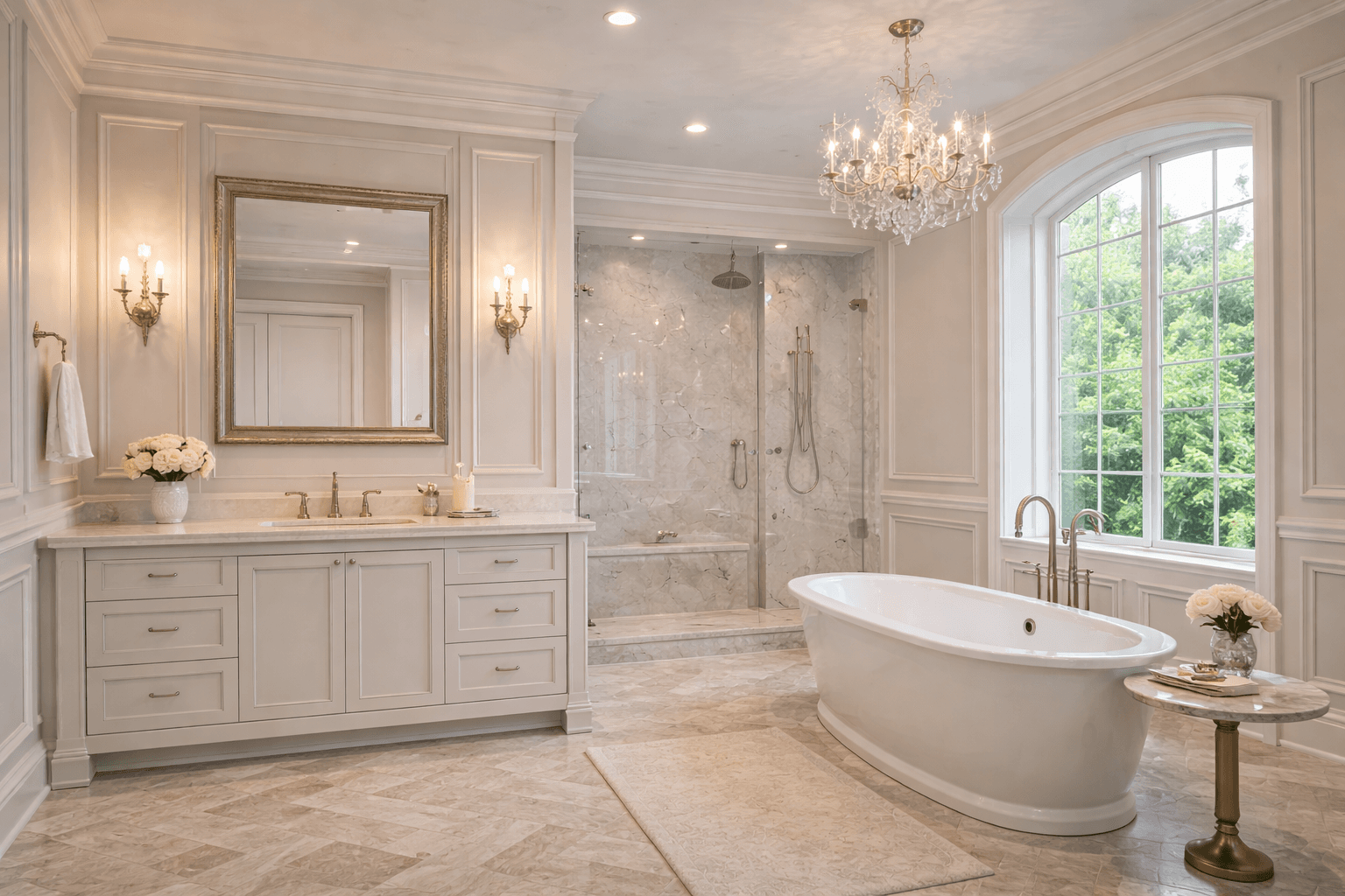 Bathroom trim details