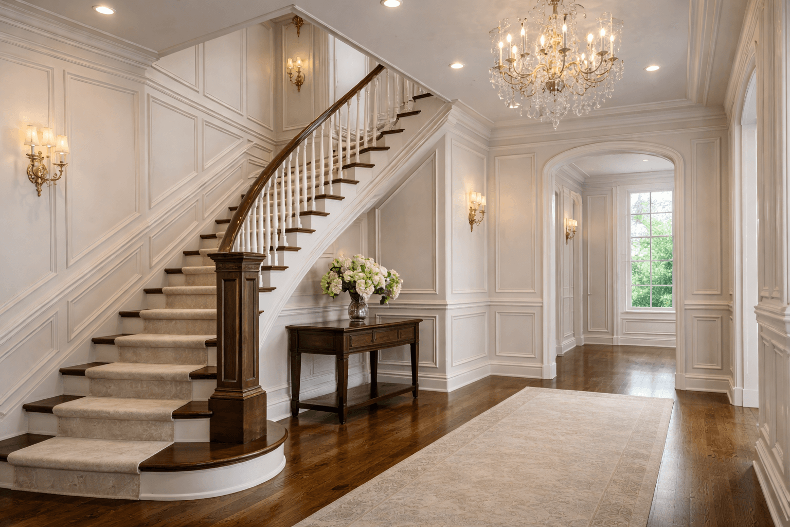 Custom staircase railings